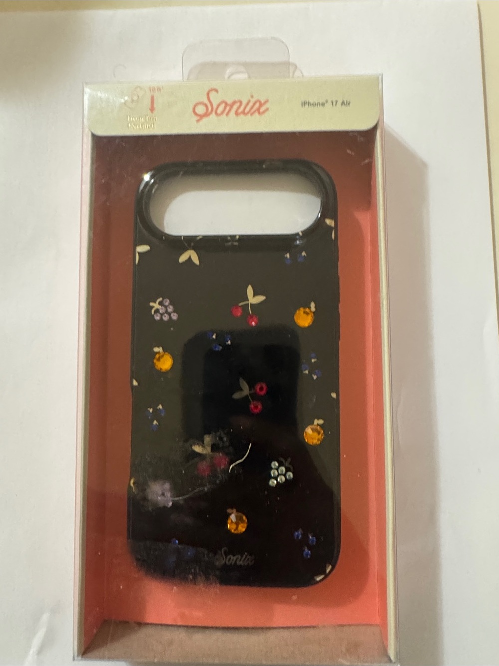 Sonix Black Floral & Fruit iPhone Case with Multicolor Accents